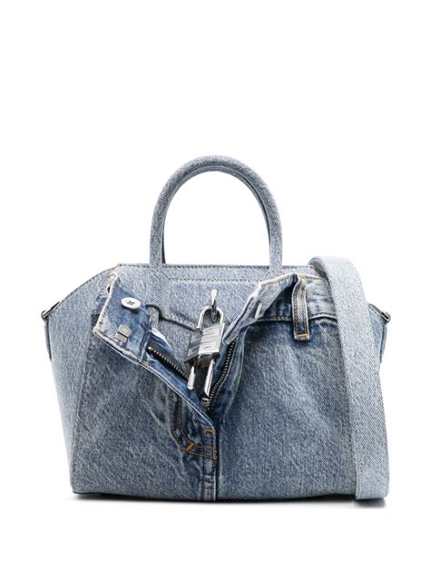 givenchy mini black antigona|givenchy mini antigona lock denim tote bag.